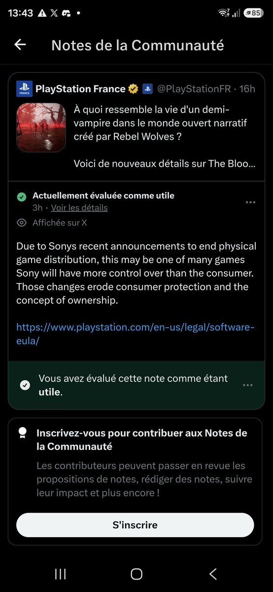 Unrealitydoor's tweet photo. Ils vont se manger des notes de la communauté jusqu'à une prise de parole avec le retrait du tout digital !
#boycottplaystation #boycottsony #NotBuyingPS6 #PhysicalForever #SavePhysicalGames #nodigitalonly #dontkillthedisc https://t.co/iaGbWRm8et
