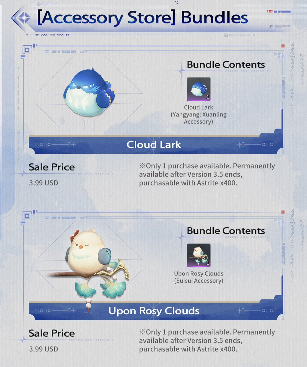 Naruvt0's tweet photo. Wuthering Waves 3.5 Paid Bundles

New Bike Skins: 29.99 USD
- Skin and 600 Astrite

Yangyang and SuiSui Fatbrib:
- 2.99 USD for both fatbrib (after 3.5 you can buy it for 400 Astrite)

and all other paid bundles

#WutheringWaves https://t.co/8gCmBieSgn