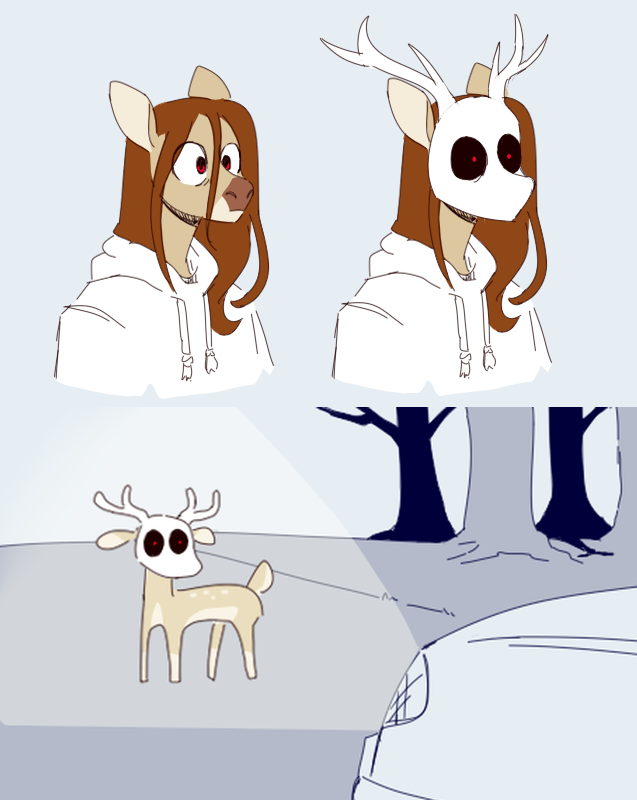 REDXFUR's tweet photo. Life of a deer... that sounds easy enough! 
Hey whats that??? 👀

Ft | Red Eyes #furryartㅤㅤㅤ https://t.co/OrtQXISvDu