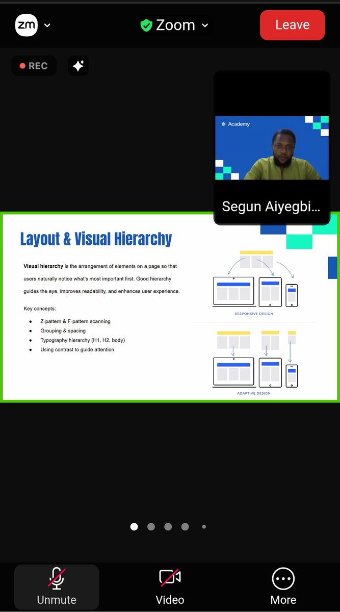 Chubby_Dee_'s tweet photo. Day 6: Visual Hierarchy

Day 6 of 30 Days Learning Challenge w/ @TechSphereAcad ⚡️

Mastered layout &amp; visual hierarchy today—Z/F patterns, spacing, typography, and contrast to guide attention.

#30DaysOfTech 
#LearningWithTS https://t.co/Tas5uUEetZ