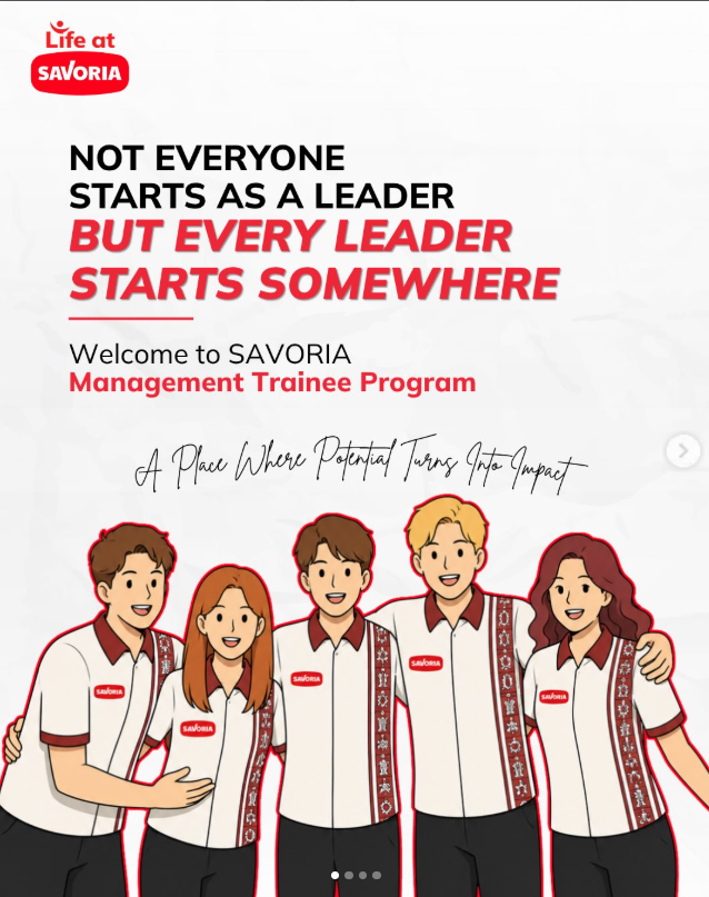 txtklsmenengah's tweet photo. Rekrutmen MT Savoria (Djarum Group) 2026  🚨

Savoria adalah perusahaan FCMG dan manufaktur terkemuka di Indonesia yang berada di bawah naungan Djarum Group.

Posisi MT yang dibuka:
1. MT Manufacture
Membangun inovasi, efisiensi, dan keunggulan proses.

2. MT Farm 
Mengoptimalkan budidaya, kualitas, dan keberlanjutan hasil.

3. MT Sales
Menghubungkan produk dengan pasar dan konsumen.

4. MT Non-Sales 
Mendukung pertumbuhan bisnis melalui fungsi strategis dan support.

🔗Info detail & Pendaftaran: https://t.co/WTwkaeZsqN

Di Program Pelatihan Manajemen SAVORIA, anda akan mendapatkan pengalaman bisnis nyata, berkolaborasi lintas fungsi, dan belajar langsung dari para profesional industri. Setiap tantangan adalah kesempatan untuk mempercepat pertumbuhan Anda.