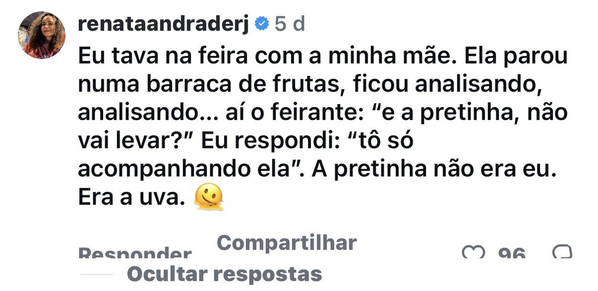 RenataAndradeRJ's tweet photo. Por quê? Por quê?! https://t.co/PoKZV86j29