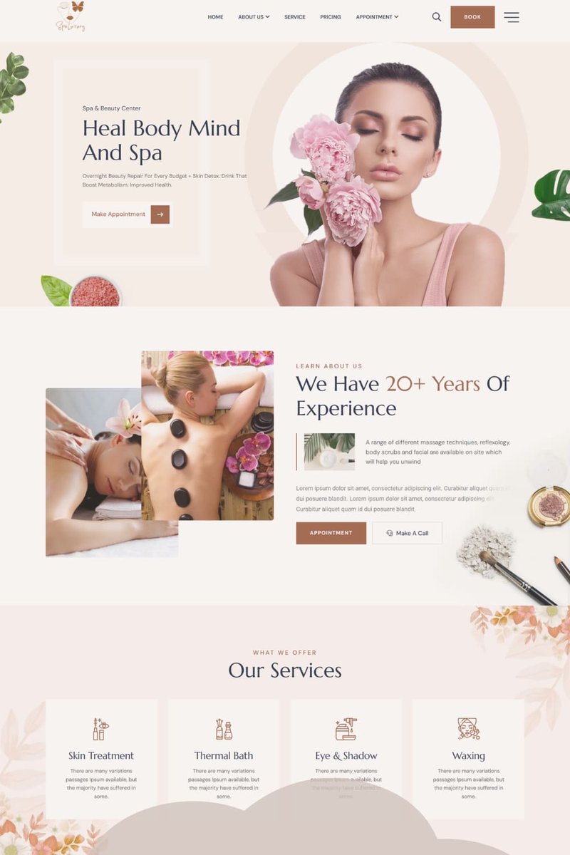 wordpressdony's tweet photo. Massage Therapist Portfolio Design

A calming, professional portfolio website design for massage therapists — built to showcase services, credentials, and client testimonials while making booking effortless.

#MassageTherapist #WebDesignInspo #SpaWebsiteDesign #WellnessWebsite https://t.co/yI4AnX0zut
