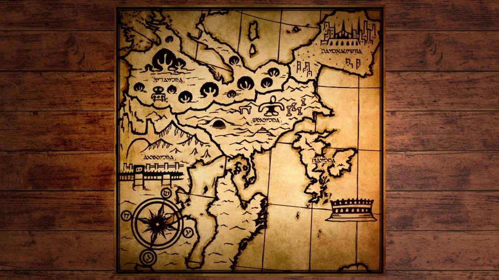 EnElbaf's tweet photo. @laceydrakenier @metal969280 If you take a look at the map it's basically that, looking at the cardinal points you can see north is down and south is up, with both letters being upside down as well, it's one of my favorite things about this world that's not usually talked about https://t.co/Q1vaUTSWop
