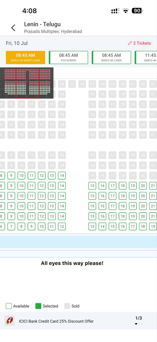 manideeperukul1's tweet photo. Idhem blocking ra ayya
General audience movie ni manchiga experience cheyodhhu ah😢
@PrasadsCinemas @ursmohan_kumar 
#lenin #akhil #bhagyasreeborse #akkineni https://t.co/LIjRL1IWaj