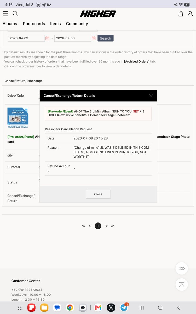 sharahhanna's tweet photo. FIRST TIME TO CANCEL ALL MY PREORDERS ALBUMS, ALMOST AMOUNTING $1,000 WORTH OF ALBUMS, ONLY MUVEE AND GROUP ORDER I CANT CANCEL, THIS IS BEYOND DISAPPOINTMENT. JUST TIRED, JL I WILL SUPPORT YOU SOME OTHER WAYS N LNG, IM SORRY BUT YOU ALMOST NO LINES IN A TITLE TRACK IS DIABOLICAL. THIS IS EXTREME WAY BUT MONEY TALKS, YES MY HEART IS BROKEN. BUT WILL JUST USE MY MONEY FOR JL AND JUWON
#JEWELZ #주얼즈
#JL #제이엘
#JUWON #박주원
#AHOF #아홉 @AHOF_official
