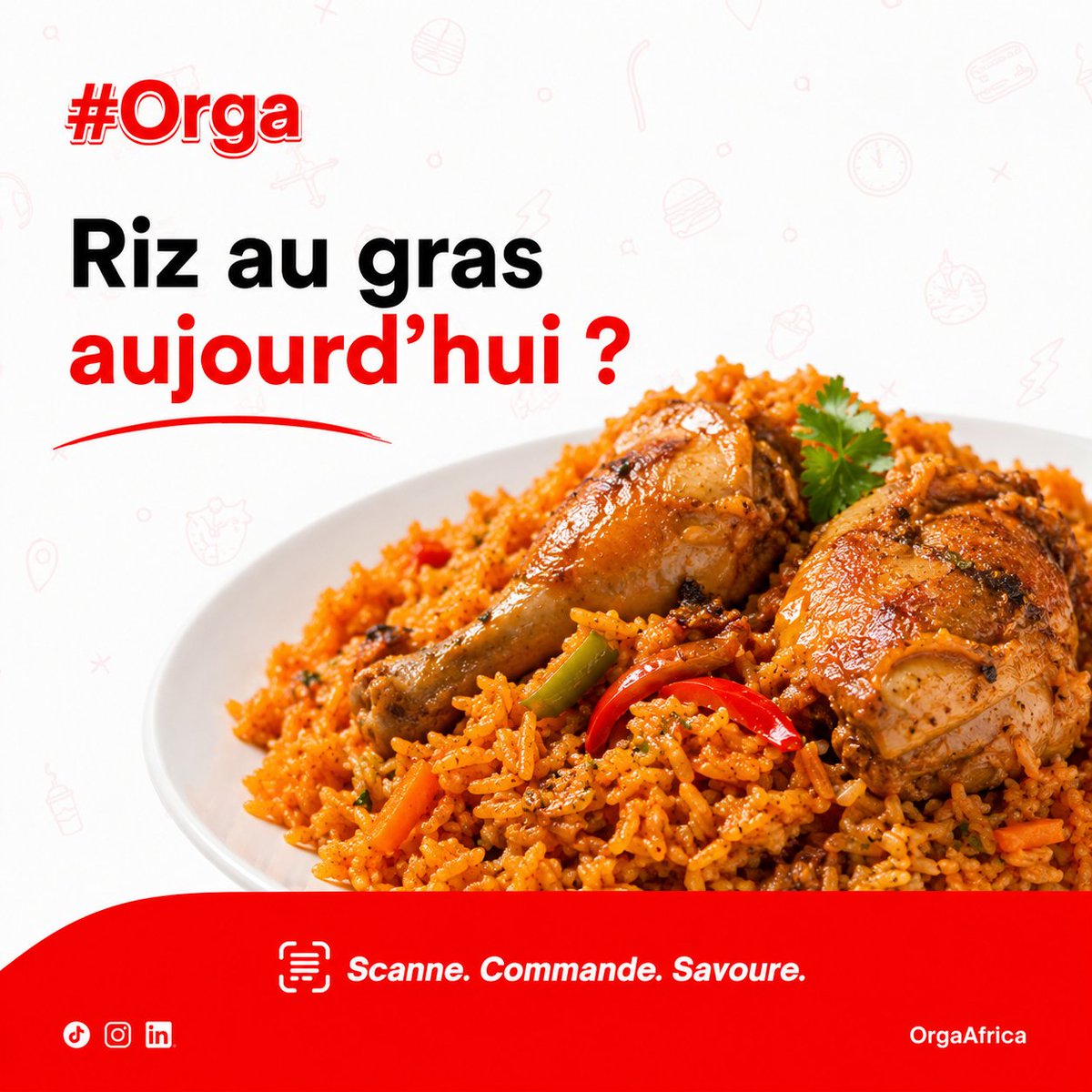 OrgaAfrica's tweet photo. Riz au gras

Envie d’un bon riz au gras aujourd’hui ?
Trouve ton plat préféré sur #Orga.

#RizAuGras #OrgaAfrica https://t.co/Yzo0qM8eDT