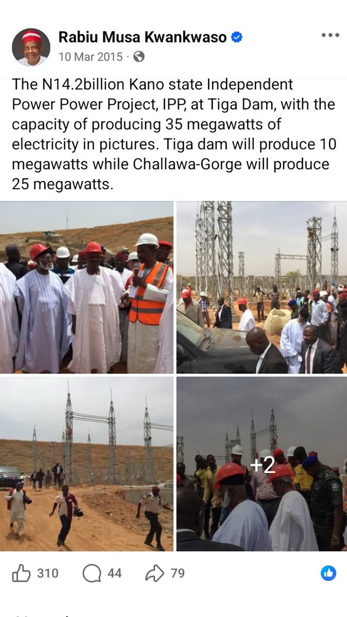taheerprime's tweet photo. Kwankwaso was the real kickstarter, he initiated this project, bought the turbines and heavy equipment with a bold 35MW vision (25MW FOR CHALLAWA) .

Ganduje came, slashed it down to a pathetic (6MW FOR CHALLAWA) made noise about completion, delivered nothing and we rightly roasted him for the failure. 

Now Abba Kabir Yusuf is busy and can't perform better than what Ganduje done after 3 yrs in office: no capacity increase whatsoever, still stuck on Ganduje’s downgraded 6MW design

Hala Abba media centre are shouting as if he invented the project and the electricity generating turbines are some magic water pumps that will instantly solve Water crisis.Same old recycled failure, different governor.

Abba has failed more than Ganduje and 2027 we must change for better.