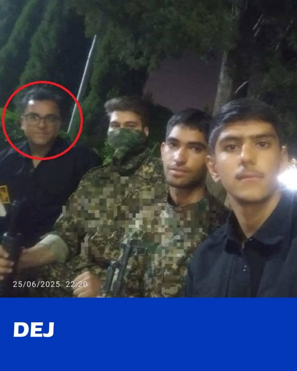 DejReports's tweet photo. بر اساس اطلاعات منابع داخلی، یکی از سرکوبگران بـ.ـسیج که در جریان خیزش ملی ۱۸ و ۱۹ دی‌ماه ۱۴۰۵ به سمت مردم شیراز تیراندازی کرد شناسایی شد. 

مجتبی صادقی کراده که ساکن شیراز در جریان سرکوب‌ها با اسلحه کلاشنیکف به مردم شلیک کرد.

#شناسایی #جنگ #بسیج https://t.co/pzmk6KA3zw