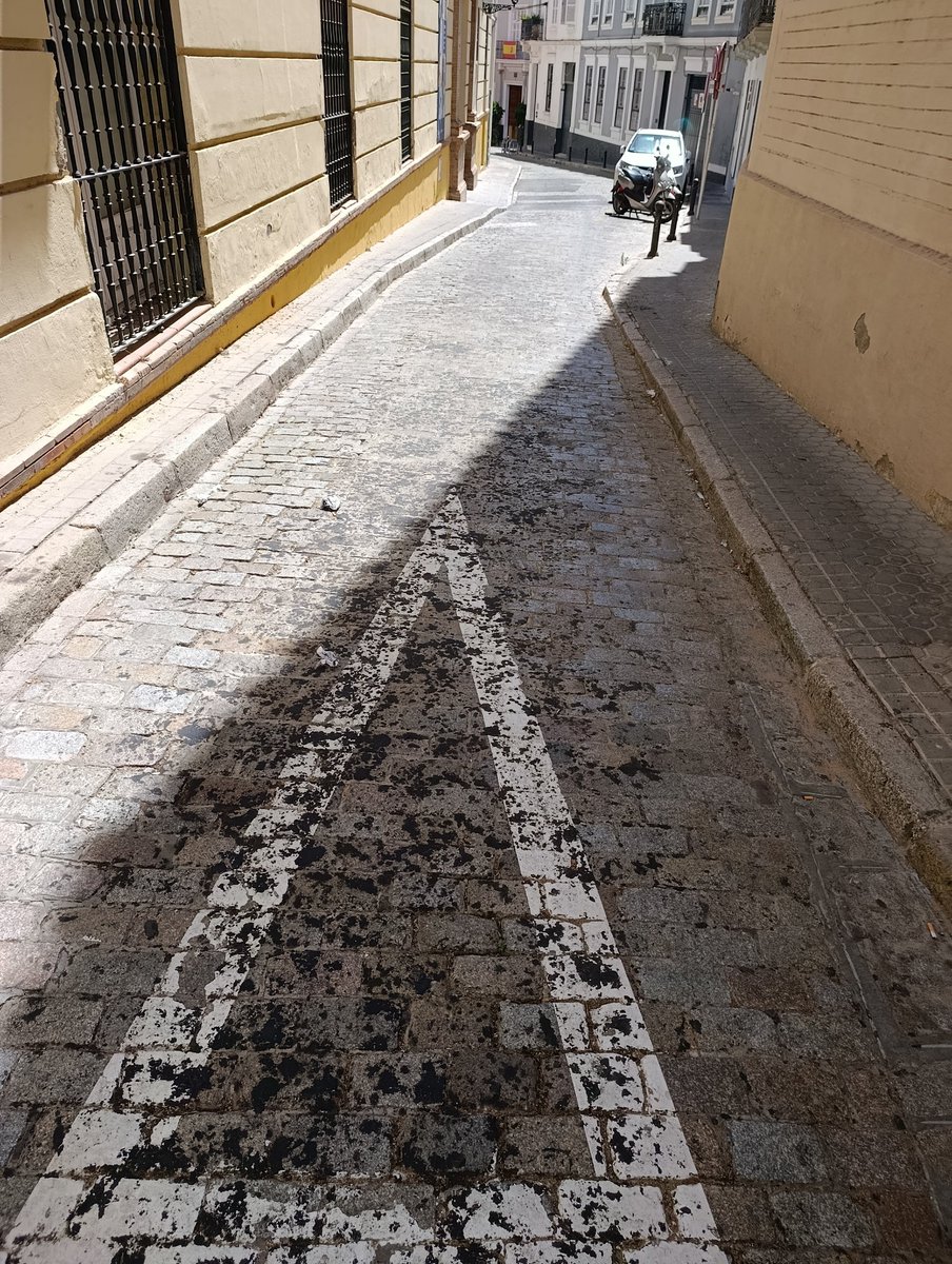 cismabrides's tweet photo. En cuántos días decía Oseluí que iba a estar quitada la cera de las calles? A lo mejor esta zona se les ha pasado por alto... @Ayto_Sevilla https://t.co/FFKB0xw8N9