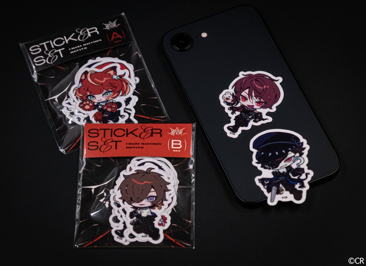 Crazy Raccoon Revive】 グッズ紹介⑦ ・STICKER SET -¥1,500(tax in
