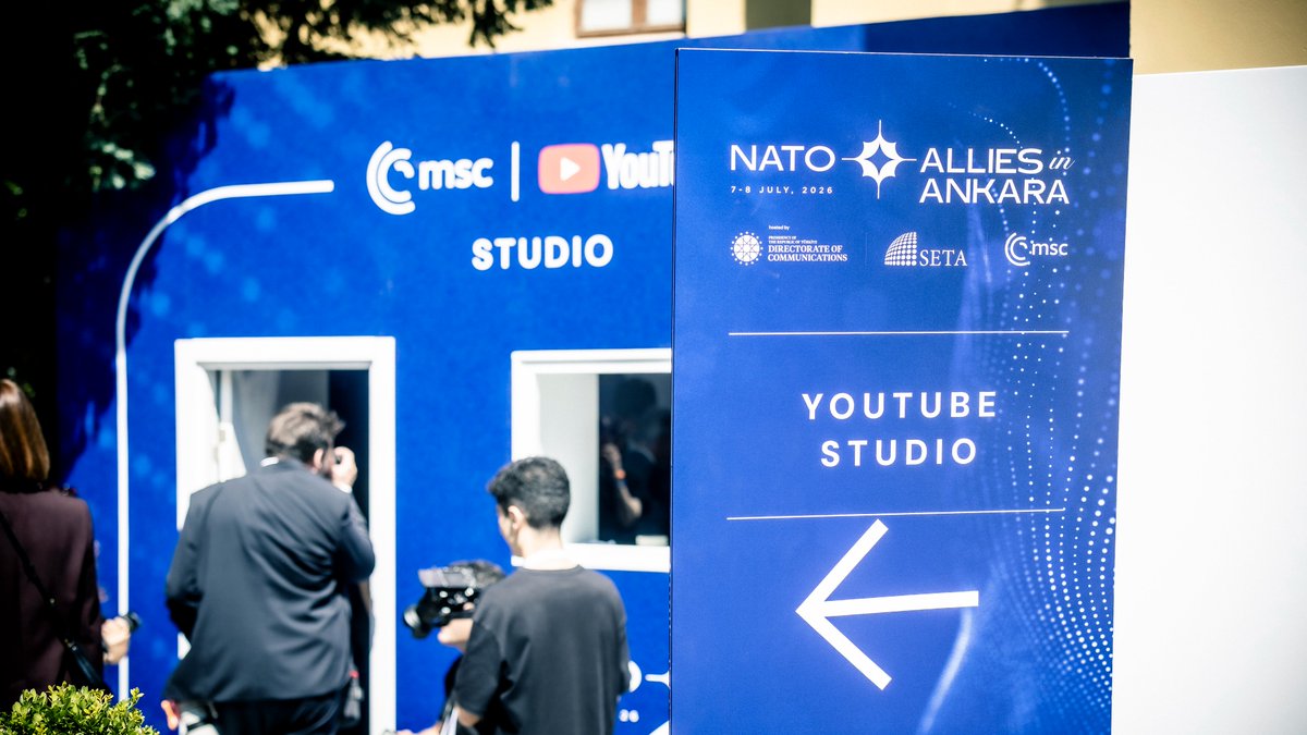 MunSecConf's tweet photo. 🎥 Can NATO keep pace with today’s security challenges?
For a special edition of the #MSCYouTubeStudio at #AlliesinAnkara, Jack Kelly, Founder & CEO of TLDR News, spoke with decision-makers about the expectations for the #NATOsummit and the future of the Alliance. https://t.co/gvr3N5gj5a