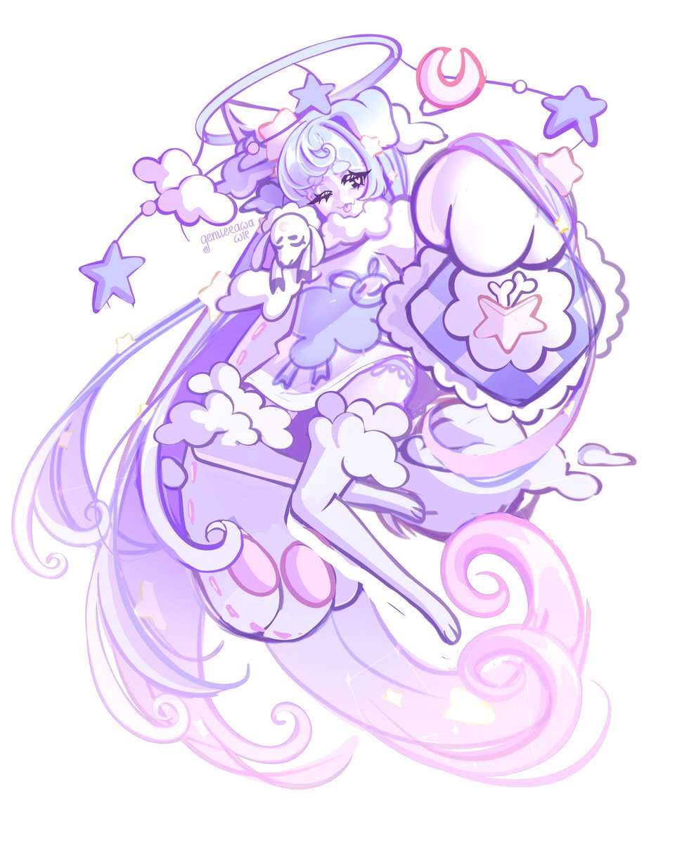 gentlepawa's tweet photo. sketch vs final 💙💜🩷

available for preclaim in dms https://t.co/Jqg9eXaT3z