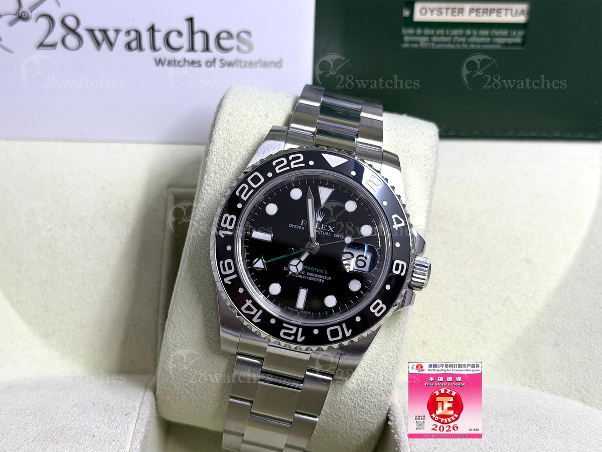 28Watches's tweet photo. Pre-owned Rolex GMT-Master II 116710LN - 28watches
[2009 40mm]

WhatsApp/Mobile: +852 6128 2828
Address: Shop G10B G/F Causeway Bay Plaza 1, Hong Kong
https://t.co/HQSYqeCF3C

#28Watches #Rolex #GMT-Master II #116710LN #T415537 https://t.co/3qx0YYMBXf