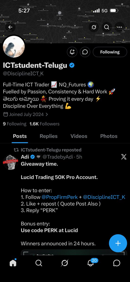 NinjaxD69's tweet photo. @TradebyAdi @PropFirmPerk @DisciplineICT_K PERK https://t.co/J5cqpsavdD