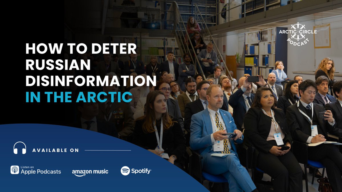 arcticcircleorg's tweet photo. New podcast episode!
Recorded during the #RomeForum - #PolarDialogue, this episode explores Russian disinformation in the Arctic 🇷🇺❄️
🎙️: https://t.co/GouggJFU5u https://t.co/3wFLRHDnDg