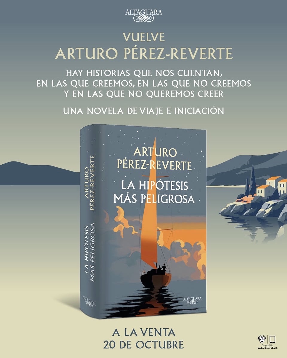 DDelgrossi's tweet photo. ¡No da tregua! No tengo pruebas, tampoco dudas que don @perezreverte escribe hasta sonámbulo. 😴💻📚
@AlfaguaraES 
@EdAlfaguara 
OCTUBRE, 20, 2026. 
¡Nos lanzaremos a la carga cuán 23 de enero de 1860, junto al general Prim y sus dos escuadrones del Reg. de Caballería Farnesio! https://t.co/RfqORtbG5w