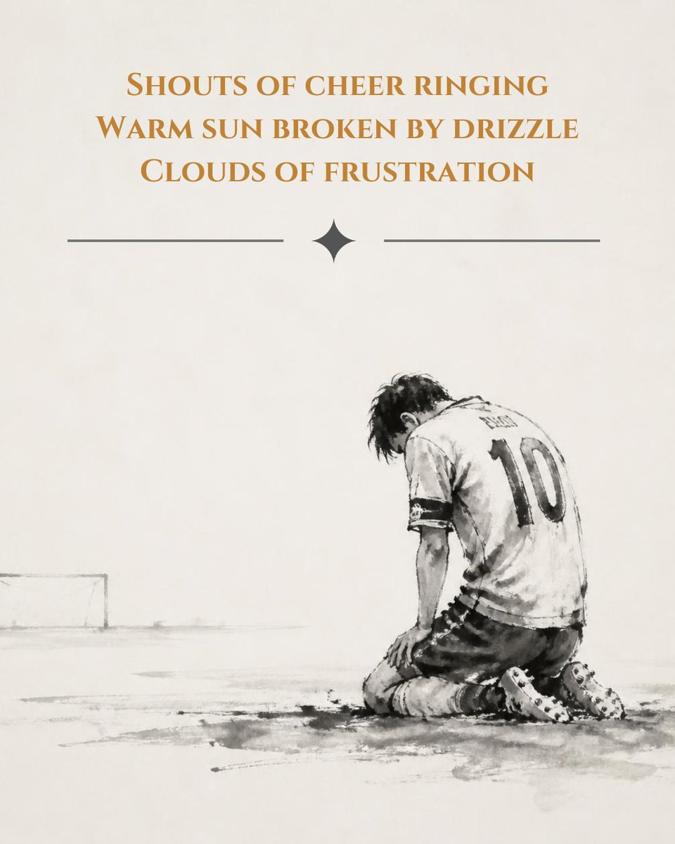 AdamWRCaptures's tweet photo. A frustrating day for my son's Sunday football team.

#ne63haiku #northumberland #haiku #football #frustration https://t.co/GasS6d0Kn7