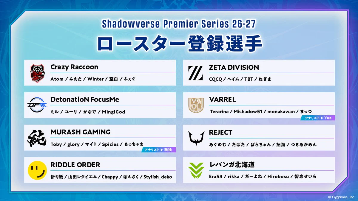 Shadowverse Premier Series on X: 