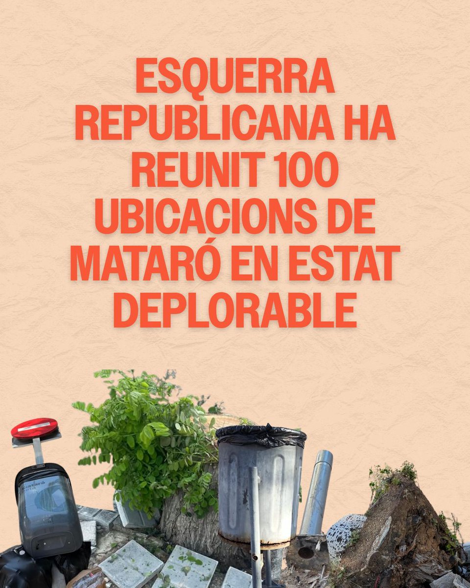 ercmataro's tweet photo. Mataró està deixada, hem recollit més de 100 punts de la ciutat amb problemes de manteniment 📍

Cada punt és una demanda clara al Govern Municipal, cuideu Mataró

Si veus un espai deixat, envia’ho al 📲 661 38 05 95

Volem una ciutat per viure-hi

#MataróDeixada #SOM0830X https://t.co/H7KMWf4cTi