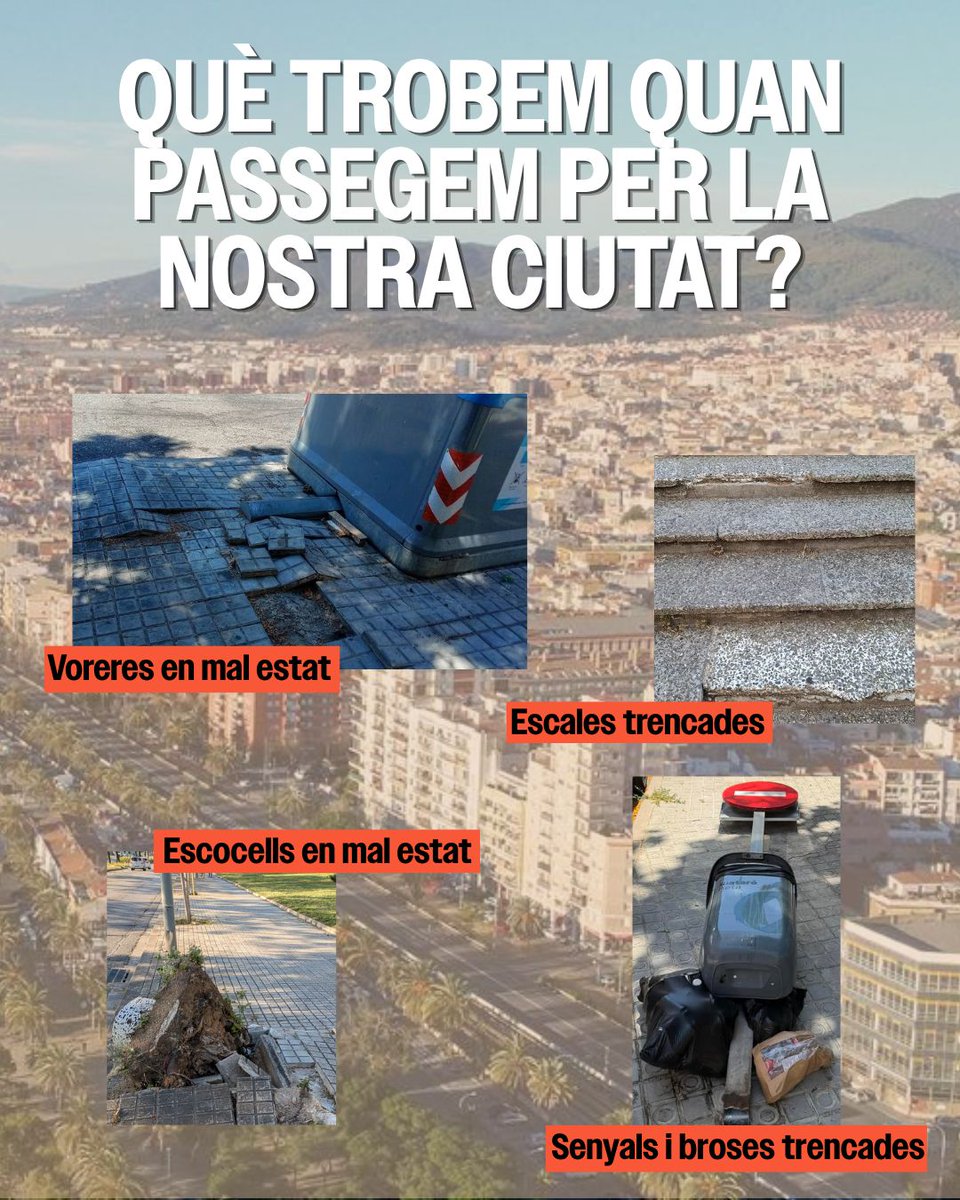 ercmataro's tweet photo. Mataró està deixada, hem recollit més de 100 punts de la ciutat amb problemes de manteniment 📍

Cada punt és una demanda clara al Govern Municipal, cuideu Mataró

Si veus un espai deixat, envia’ho al 📲 661 38 05 95

Volem una ciutat per viure-hi

#MataróDeixada #SOM0830X https://t.co/H7KMWf4cTi