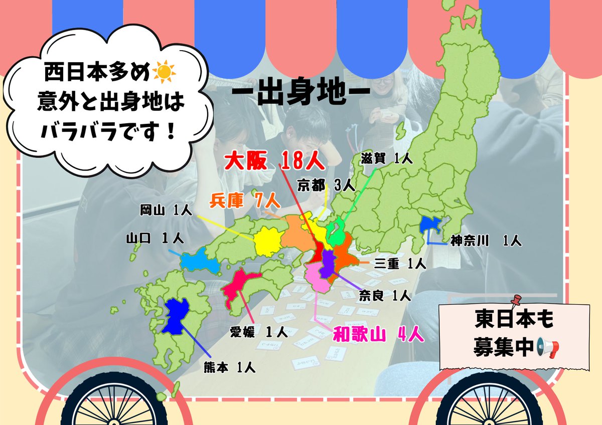 Ikka36161514's tweet photo. 一華って、こんな人たち！🌸

「一華ってどんな人がいるチーム？」

そんな疑問にお答えするために、
メンバーアンケートを実施しました！✨️

第1弾はメンバーの年齢や出身地・今住んでいる地域など！👀

ぜひスワイプして見てみてください👉

あなたと同じ都道府県に住んでいる人はい
ましたか？？ https://t.co/wO310bh7kW
