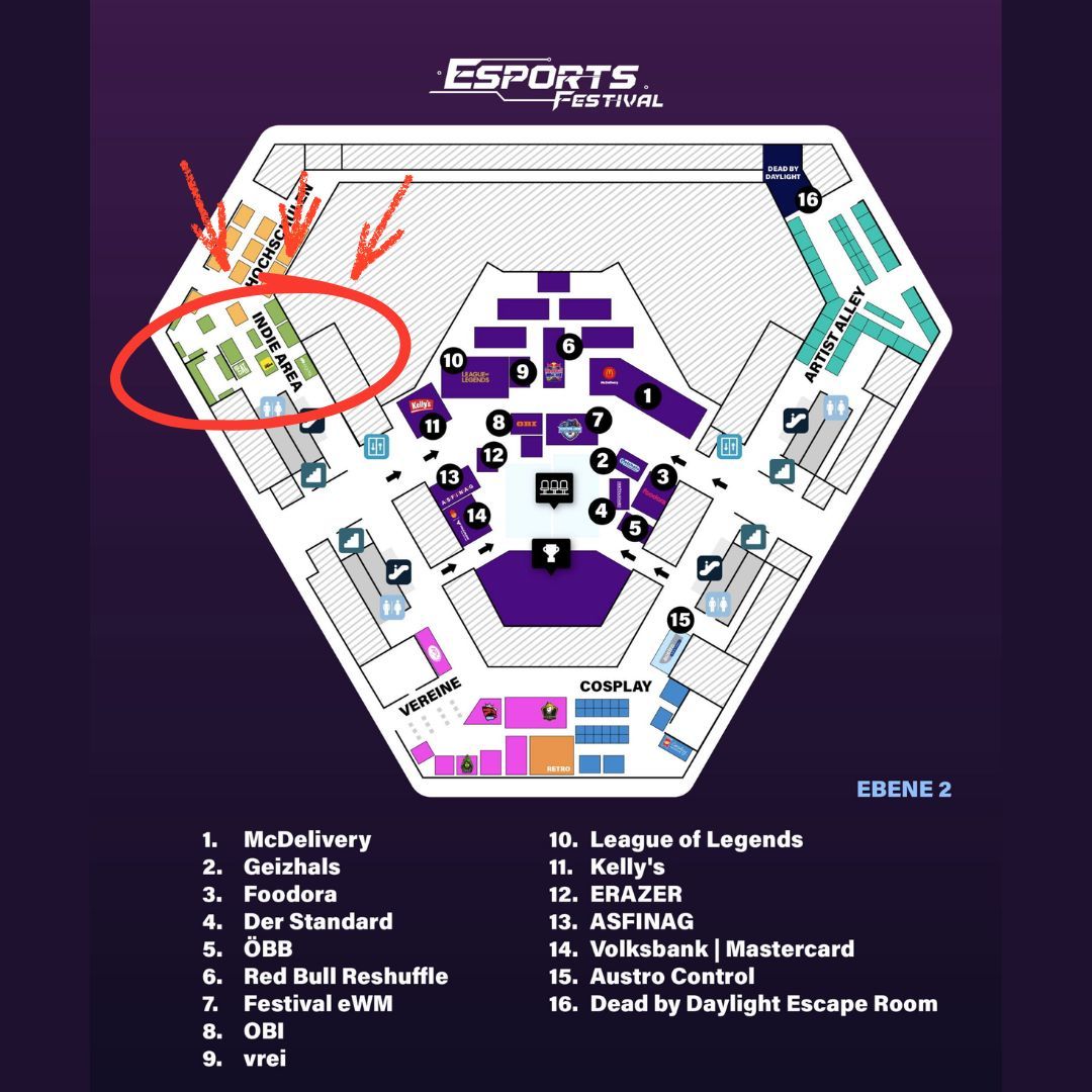 BandaloopGames's tweet photo. ๐ Weโre going to the Esports Festival ๐
Come visit us, play Canvas of Thoughts, talk to the team, and maybe get your hands on some stickers and bracelets๐
See you at the Esports Festival in Vienna.
#gamedev #gamingevent #esportsfestival26 #narrativgames #canvasofthoughts https://t.co/yQYHstKiaO