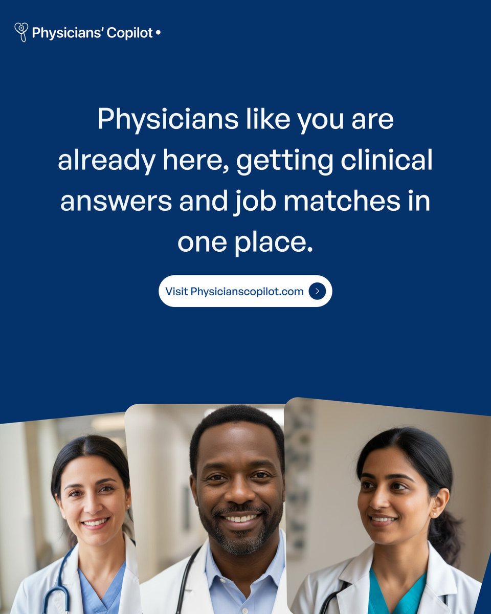 Phycopilot's tweet photo. Join fellow physicians using Physician's CoPilot
#doctor #physicianscopilot #job #pcp #ai #medicalcareer #medical https://t.co/Mz5RbJH113