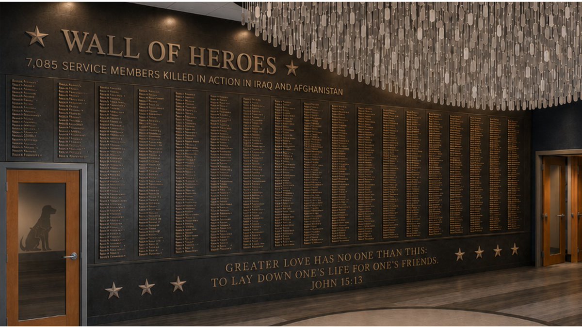 DFOB_HQ's tweet photo. Their legacy deserves to live on.

Our new Training &amp; Legacy Center will permanently honor all 7,086 American service members who gave their lives in Iraq and Afghanistan.

🇺🇸 Carry Their Legacy Forward. Honor the Fallen. Serve the Living. 

https://t.co/hOqp2AkOs6 https://t.co/bQ6Ij0aDTd