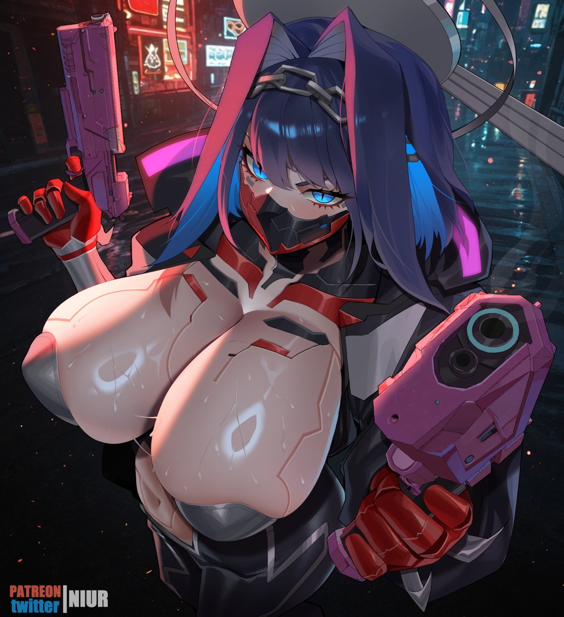 NIUR01589432's tweet photo. The idea might seem ridiculous, but I couldn't stop combining Kronii with characters from Edgerunners 2, and a few days later I finally drew it out.
#kronillust #OuroKronii https://t.co/vd8p9czWxJ