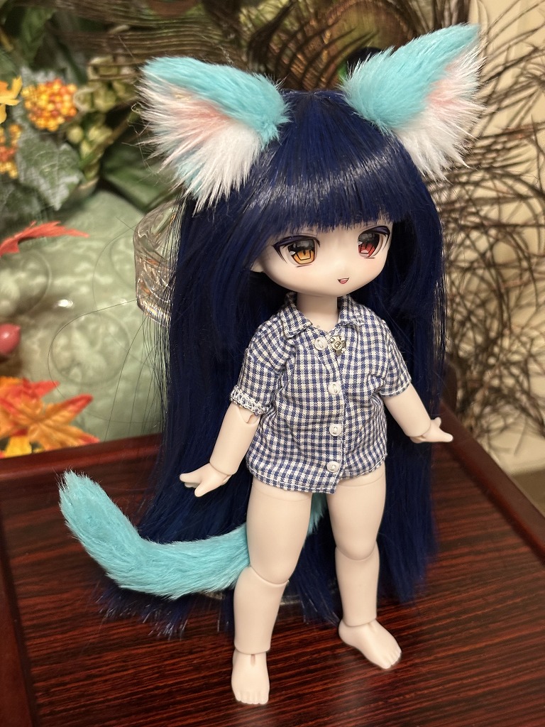 百円スタート＾＾』 試作猫耳＆尾ST色・ターコイズブルー 7月9日（木