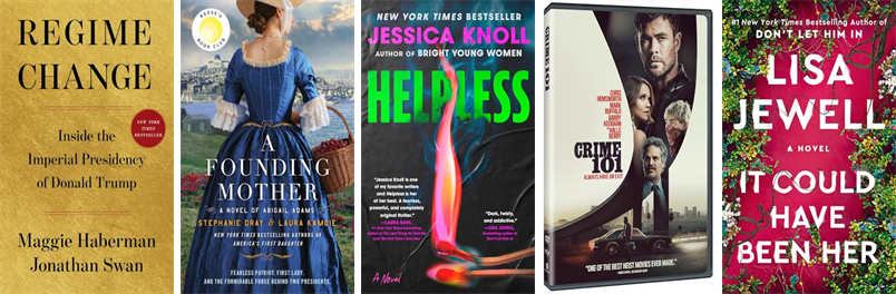 boxlib's tweet photo. This week the Sargent Memorial Library has 44 new books and one new movie.  New items include Regime Change. https://t.co/ohF7AFWA5n https://t.co/szDBoRyCTu