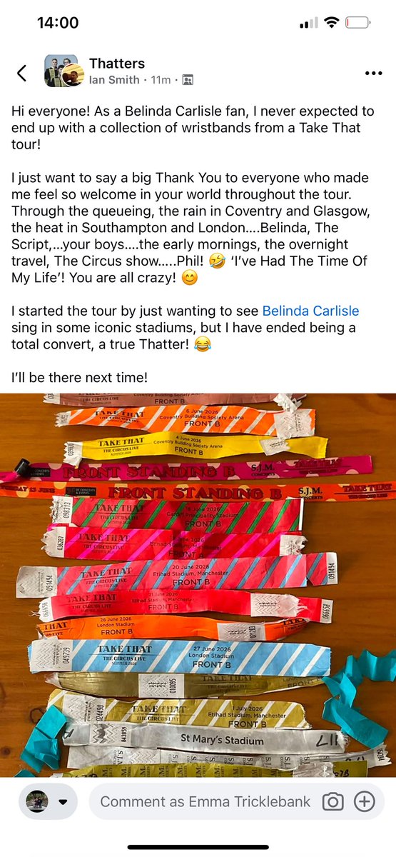 Emmaltrick's tweet photo. @belindacarlisle love this Facebook post !! https://t.co/MI2YROaDWB