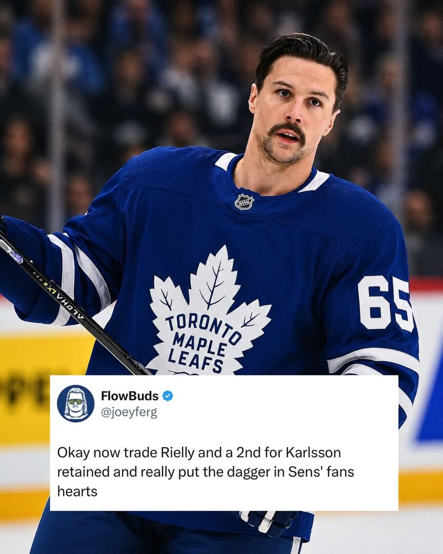 HockeyPatrol's tweet photo. Leafs fans woke up and chose chaos. 😭

First Daniel Alfredsson joins Toronto’s bench… now they want Erik Karlsson too? https://t.co/Resh4Sz7Ac https://t.co/WadeZzvlgA