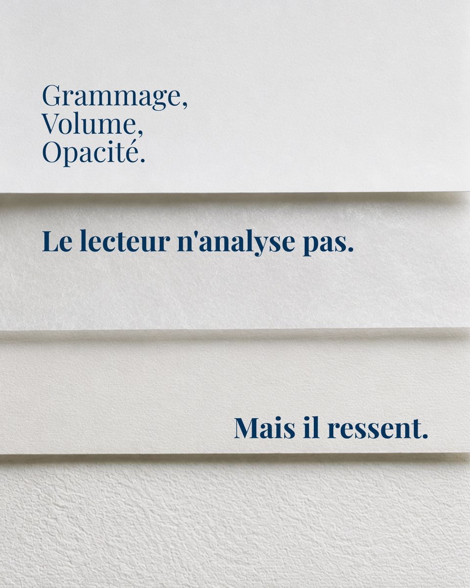 Polyedra_fr's tweet photo. Certains livres donnent envie de continuer. D'autres fatiguent sans qu'on sache pourquoi. Ce n'est pas toujours le texte.
Grammage, volume, opacité : le lecteur ne les voit pas, mais il les ressent à chaque page tournée.
Choisir le papier intérieur est une décision éditoriale. https://t.co/NXdOE1T29y