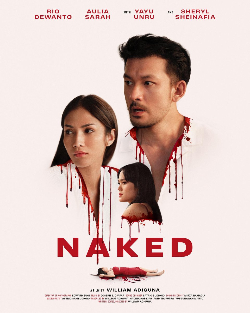 TarizSolis's tweet photo. Sebuah pembunuhan tak sengaja terekam kamera satu pasangan yg sedang bikin video seks. Dari sini, Naked yg punya judul & premis menggoda iman ini lantas menjelma jadi tontonan thriller berlatar satu ruangan yg bikin gregetan sekaligus pengen nempeleng Rio Dewanto. Apalagi usai ngasih statement, "kamu mau rahasia kita terbongkar gara-gara ngasih kesaksian jujur soal orang yg kita kenal aja nggak?"
