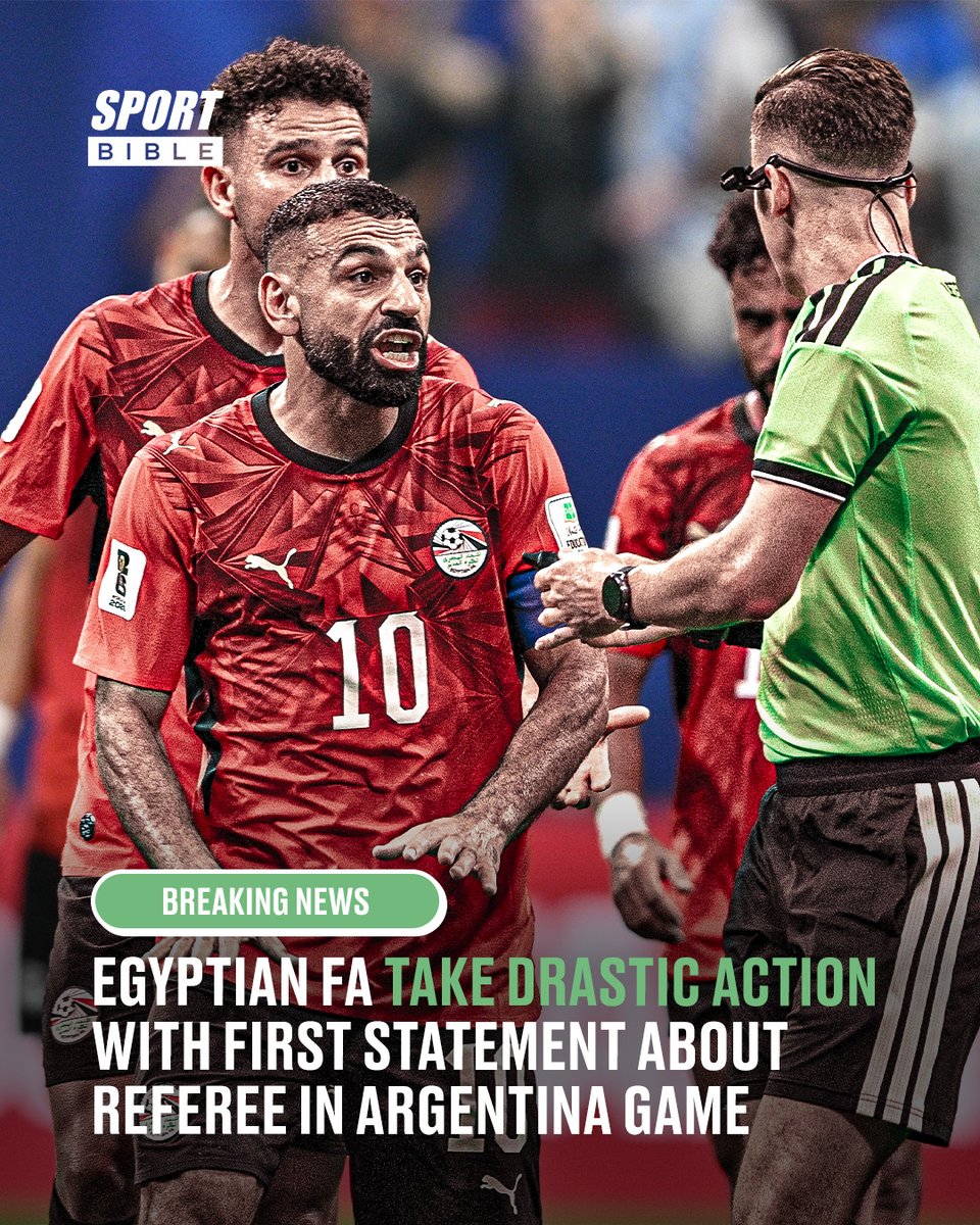 sportbible's tweet photo. 🚨 EGYPTIAN FA SPEAK OUT 🚨

We all knew this was coming, but it's even wilder than expected... 🤯 https://t.co/rEjEJV41Zj