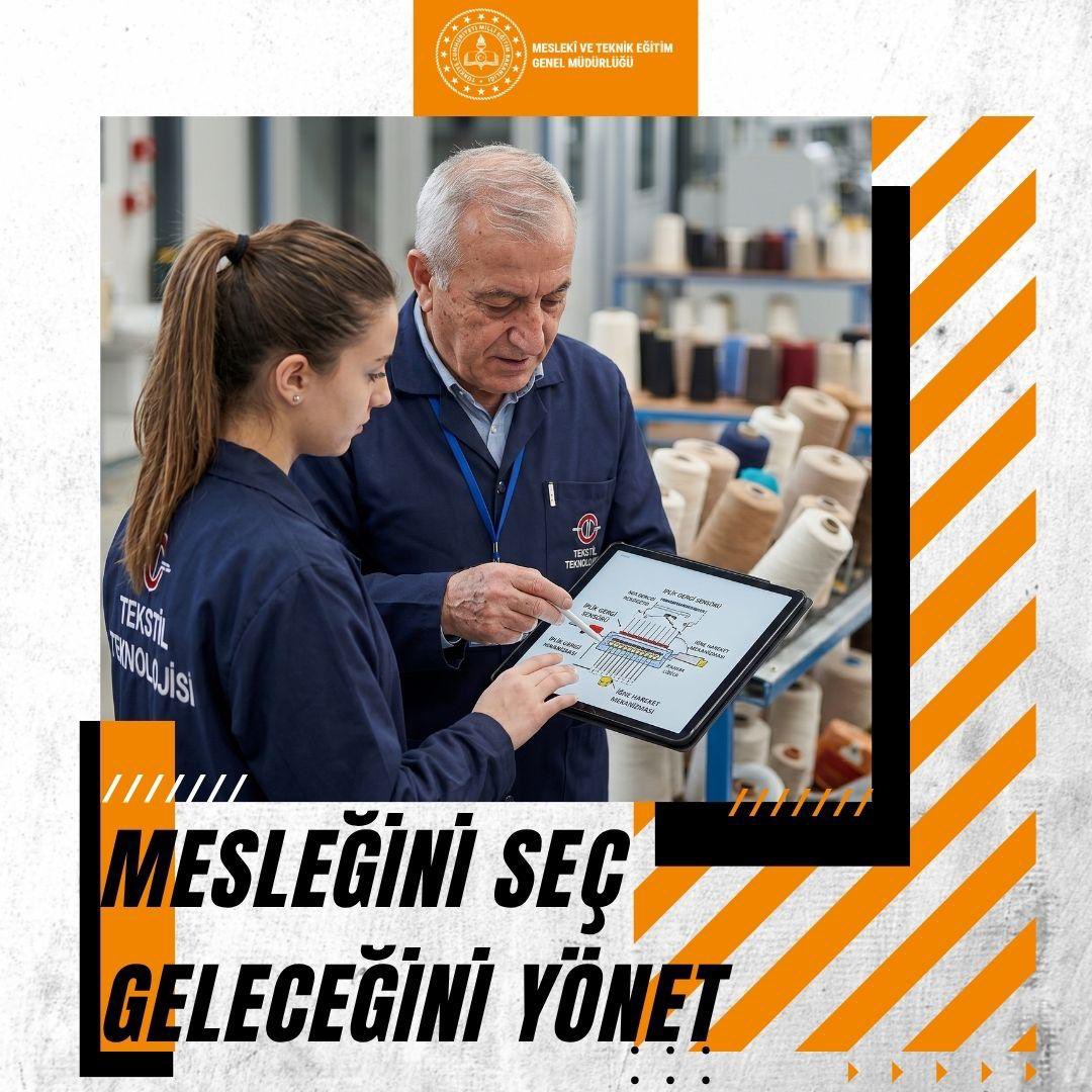 tcmeb_mtegm's tweet photo. Hayalini erteleme, doğru tercihle bugünden başla! 🚀

✅ Uygulayarak öğren.
✅ Dijital teknolojiler ve yapay zekâyla tanış.
✅ Gerçek iş ortamlarında deneyim kazan.
✅ Mesleki yeterliliklerle çalışma hayatına hazırlan.
✅ İstersen üniversite eğitimine devam et, istersen mesleğinle kariyerine erken başla.

“Mesleki ve Teknik Anadolu Liseleri” bilgiyi beceriye, hayalleri geleceğe dönüştüren bir eğitim sunuyor.

Mesleğini seç, geleceğini yönet. ✨

#MeslekiveTeknikEğitim
#MTEGM