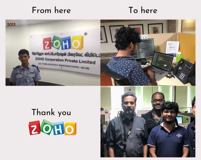 VikasAlwys's tweet photo. Meet Abdul Alim. No college. No https://t.co/YSvOF5fxhn. No Degree. He studied only up to the 10th standard. He started his journey as a security guard at Zoho, and today he is a Member of Technical Staff at the same company, successfully completing 12 years there.

In 2013, after finishing the 10th standard, he left home with just ₹1,000 in his pocket. He spent ₹800 on a train ticket. After spending nearly two months on the streets, he finally got a job as a security guard at Zoho.

One day, a senior employee noticed him and asked about his education and computer knowledge. Alim said he knew a little HTML from school.

The senior offered to teach him, and every day after completing his 12-hour security shift, Alim stayed back to learn programming.

Eight months later, he built a small application that took user input and visualized it. The senior employee showed the app to his manager and asked if it would be possible to interview Alim. The manager liked the application and agreed.

Alim cleared the interview despite not having a college degree and became a software engineer at Zoho.

It's never late to start learning!

FYI check :-
https://t.co/KGmGioUJjN