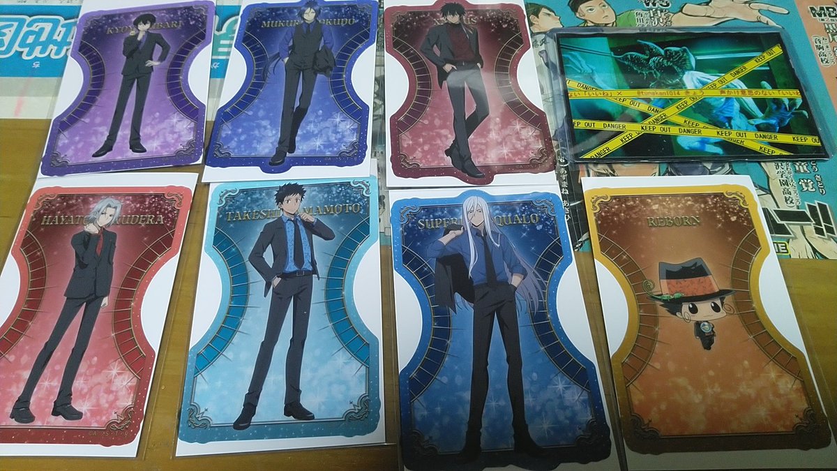 tunakan1014's tweet photo. 家庭教師ヒットマンREBORN　リボーン　トレーディングクリアステッカー　ボタニカル　譲渡

譲　リボーン　獄寺☆　山本　雲雀☆　骸☆　ザンザス★　スクアーロ★

求　各440円+送料
☆は無印同数引取、★は単体可 https://t.co/o4J71ZILnG