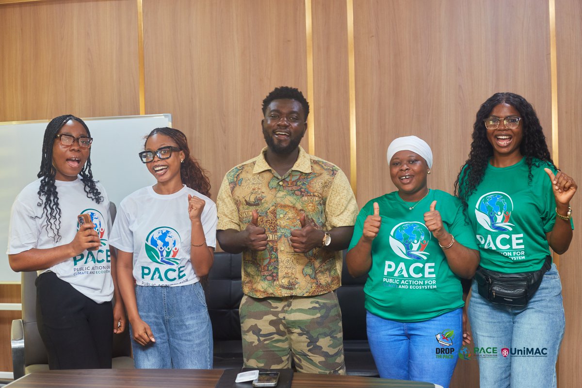 PACE_GHANA's tweet photo. As part of our #DropThePack campaign, a class project for our Communication for Social Change course at UNIMAC, we paid a courtesy visit to Pizzaman Chickenman to learn more about their packaging choices and explore how businesses can lead Ghana's transition away from styrofoam. https://t.co/ttOOKyP9eh