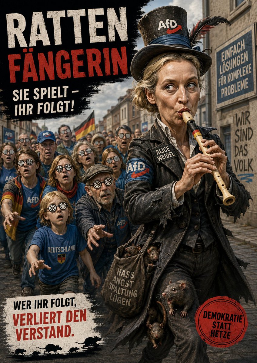 Ralle_Krawalle's tweet photo. Miese Rattenfängerin https://t.co/G74PrHeKvj