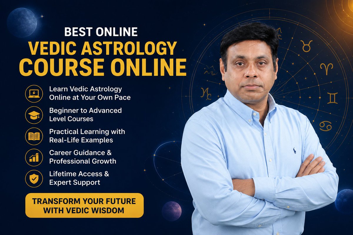 pachangams's tweet photo. Join the Best Vedic Astrology Online Course?

Build your astrology expertise with the vedic astrology online course by Vinay Bajrangi and start your journey toward confident horoscope analysis today.

For more information: https://t.co/Nw7j8xfxRK https://t.co/4HOtIoPlEh