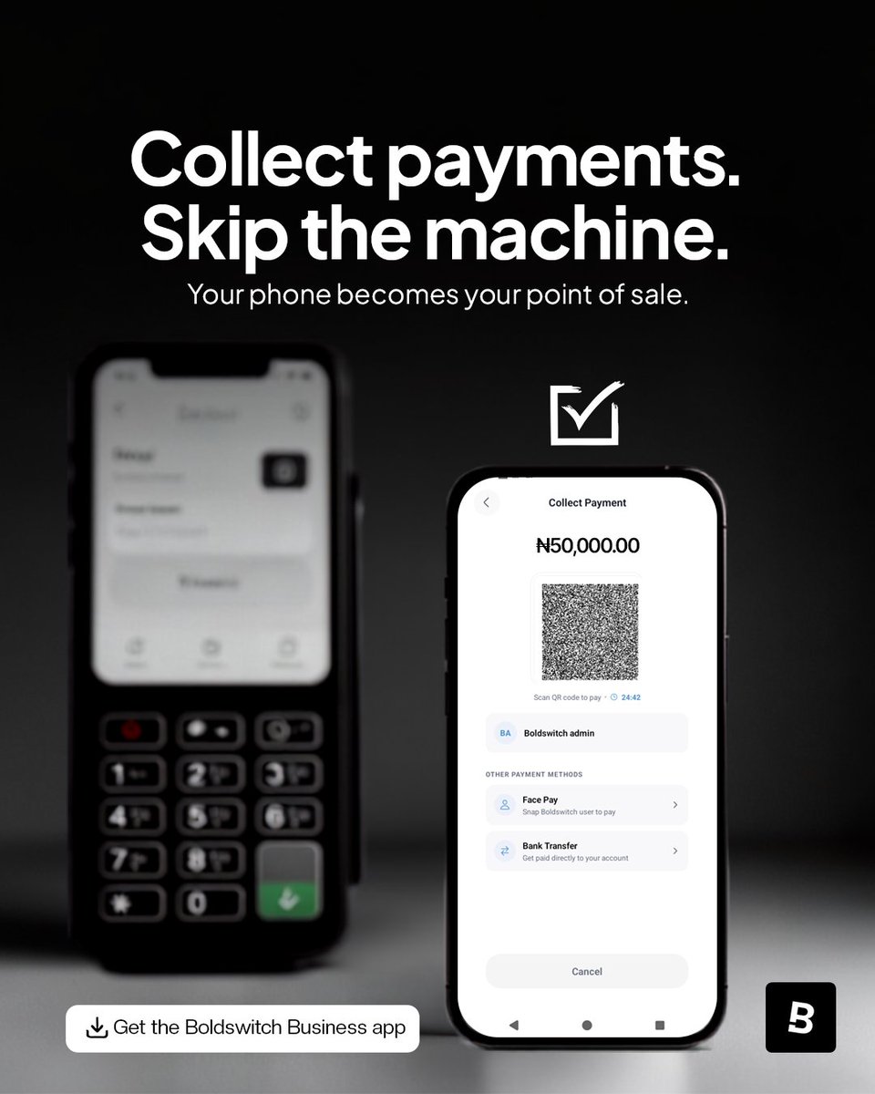 boldswitch_pay's tweet photo. Run your business smarter with Boldswitch Business.
Accept payments, manage expenses and stay in control—all from one secure app.
