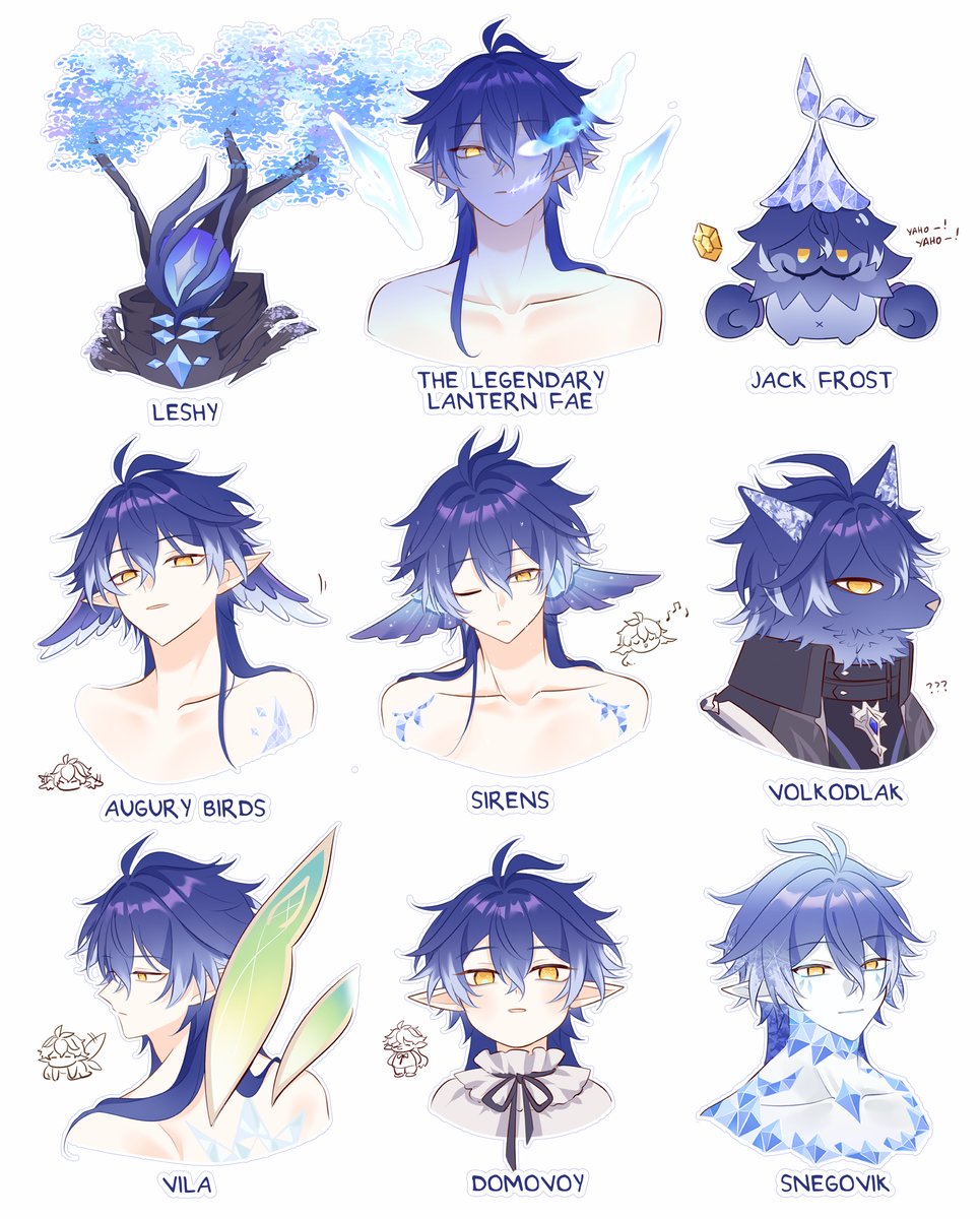 milkurepu's tweet photo. flins as other types of fae (?) https://t.co/AINDJIZZHN