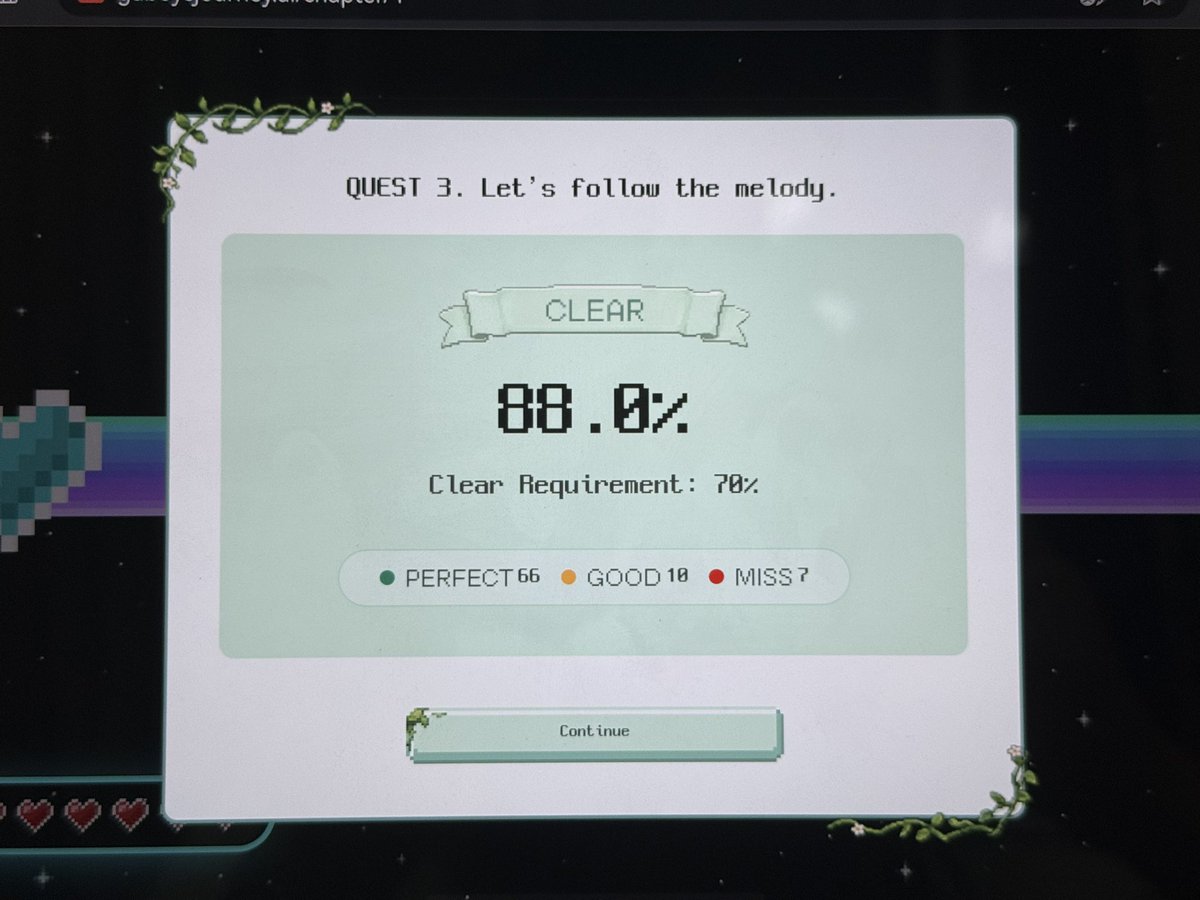 Lluq198's tweet photo. Song Rhythm Stage——
What? I got a fated accuracy rate of exactly 88%?!
#dgragon https://t.co/6w2ICZMMlf
