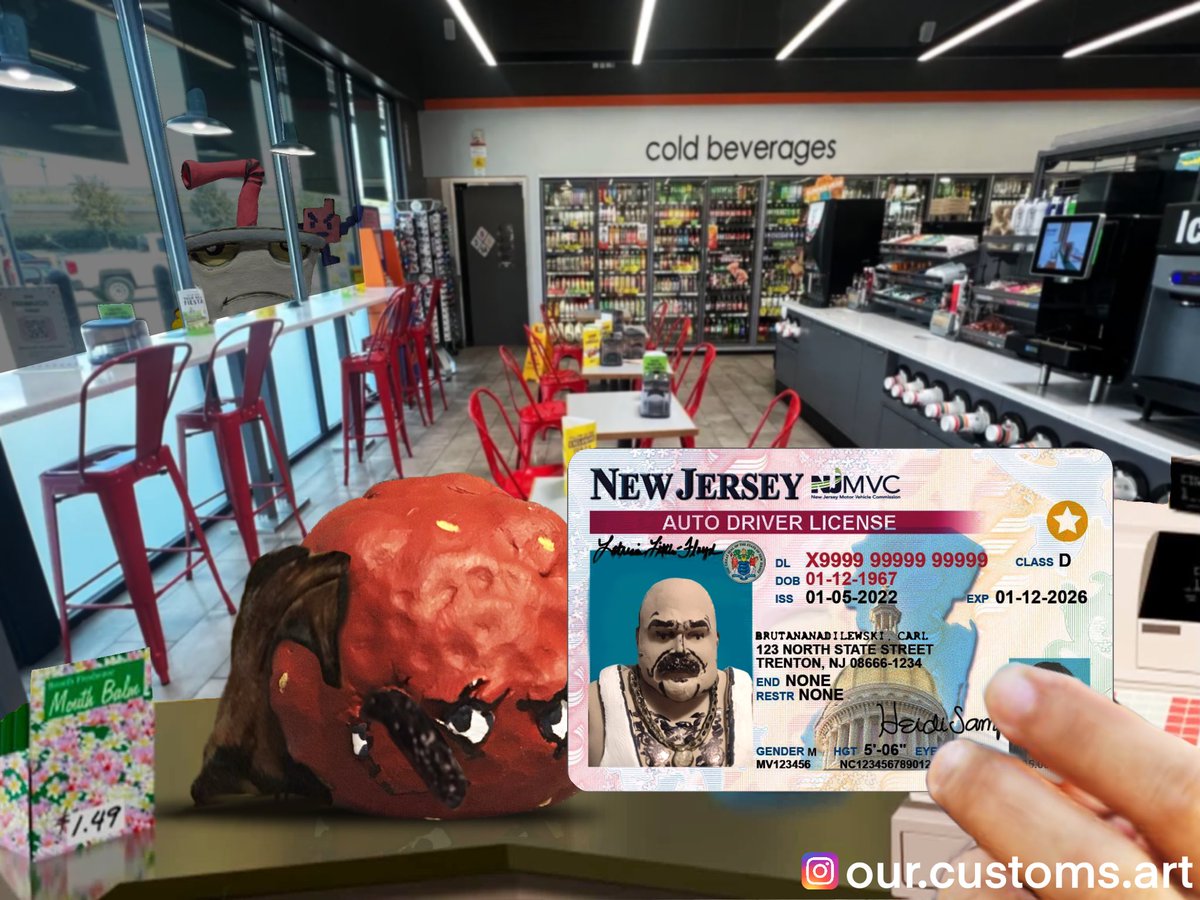 Our_Customs's tweet photo. This week we have an episode recreation of “remooned” (season 3, episode 3) where in this scene they are trying to pass off meatwad as Carl to buy beer and cash checks.
#athf #mooninites #adultswim #photobash #aquateenhungerforce https://t.co/EH6JVHgVNl