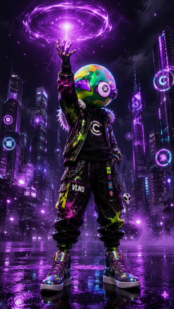 Cyberpunk Vinyl Character Summoning Portal