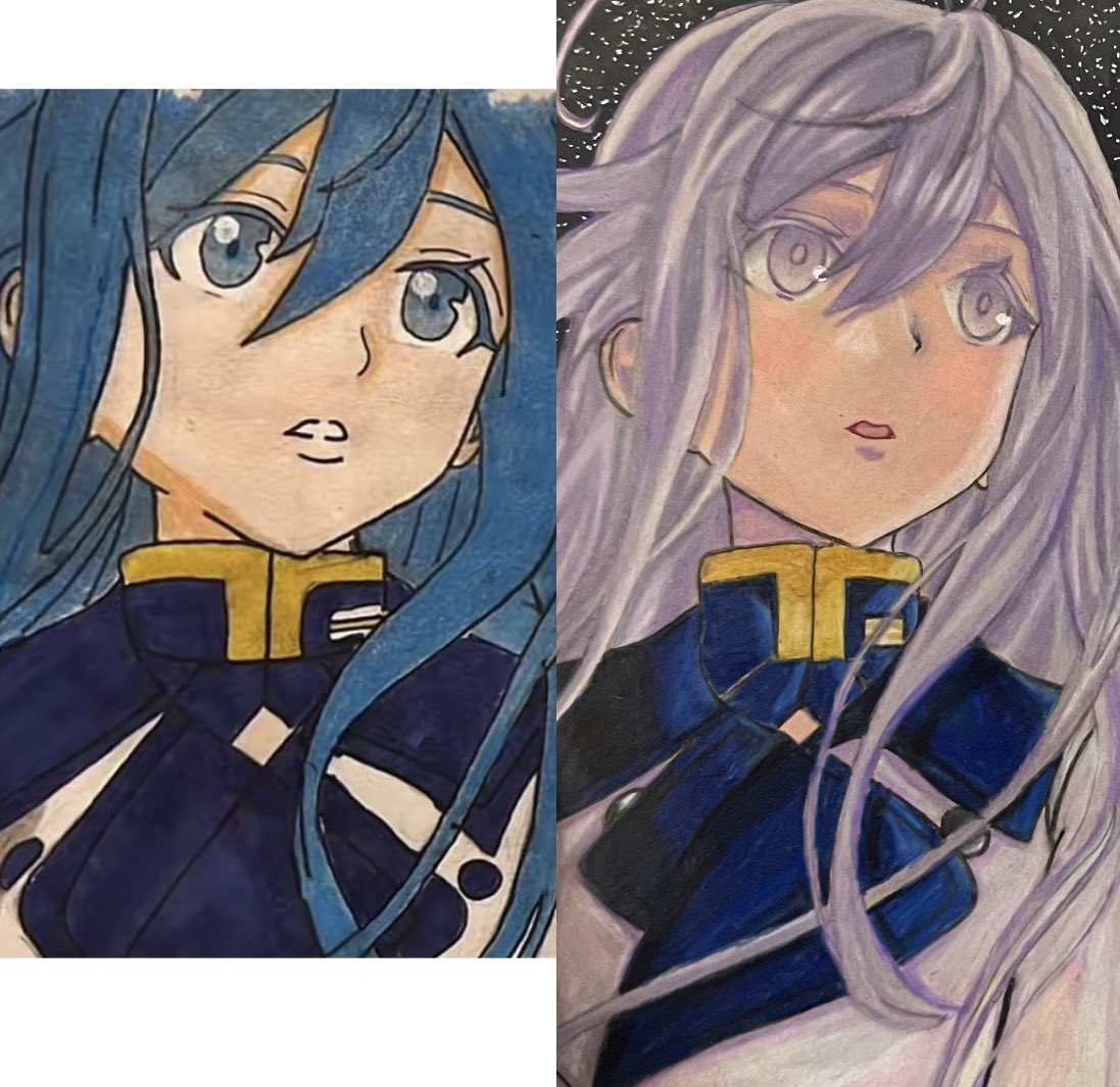 Lena86__'s tweet photo. 2024 vs 2026 
Vol 5 Lena redraw https://t.co/huDxaRogHV