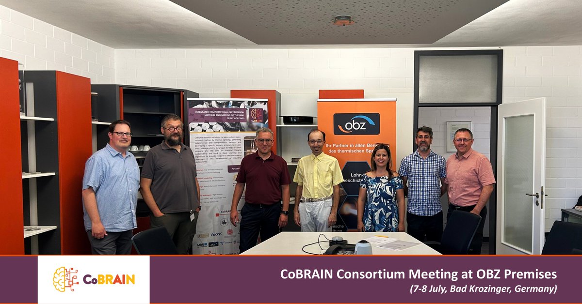 CoBRAIN_P's tweet photo. 📍🤝 CoBRAIN Consortium Meeting – 7-8 July in Bad Krozinger (Germany) hosted by #OBZ!
The second day of the @CoBRAIN_P 2-day Consortium Meeting has successfully concluded, further insightful discussions, technical presentations, and collaborative planning for the next project steps 🚀📊
Partners are actively exchanging updates across all key areas of the project:
🔬 Scientific progress and modelling activities
⚙️ Experimental validation and advanced coatings development
💻 SDSS tool evolution and digital solutions
📢 Exploitation and dissemination strategies
A highly interactive and productive atmosphere continues to define the meeting 🌍✨
#HorizonEU #ConsortiumMeeting #Innovation #ResearchCommunity #Collaboration